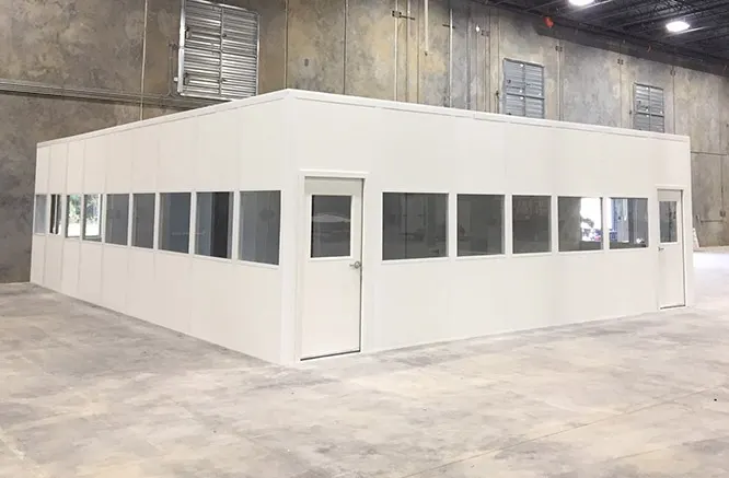 Ảnh thực tế văn phòng panel trong nhà xưởng tại TP.HCM