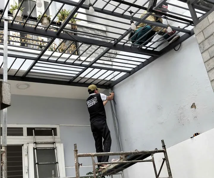 Mái che sân vườn, tấm lấy sáng